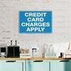 Compladeta Credit Card Charges Apply Sign For Business 8""X12"" Rust