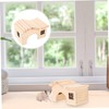 BESPORTBLE Wooden Hamster Nest Arched Design for Sleeping House Material