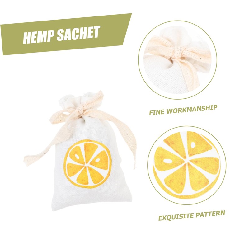 Ciieeo 4pcs Linen Incense Bags for Home Wardrobe Car Multi