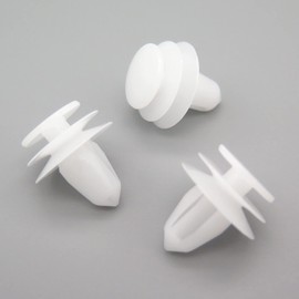 VVO Fasteners- White Plastic Rear Door Card Clips for Nissan Juke, Qashqai, Micra, X-Trail, Note, (Pack of 10)