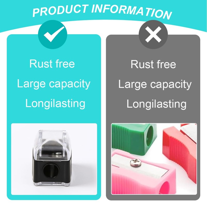 SGERUFZ 2 x Universal Makeup Sharpener Sharpener, Handy for On