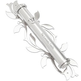 THINGS REMEMBERED Engraved Silver Vine Mezuzah (Free Customization)