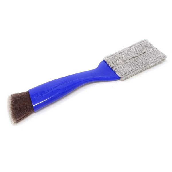 yueton cepillo para polvo de limpieza portátil de doble punta mini cepillo para polvo mágico de mano para casa, coche, oficina, Azul, B