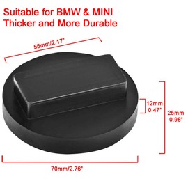 Greluma Pack of 2 Car Jack Rubber Pad for Trolley Jack and Lifting Platforms Ideal for Car Tuning B-WM