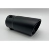 Black Stainless Steel Rolled Tip Exhaust 76mm Exit Fits 40mm