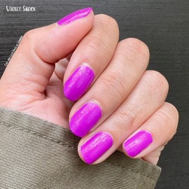 Color Street Nail Polish Strips - VIOLET SHOCK (FMN039) Purple NEON