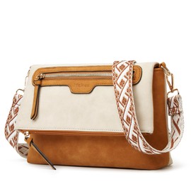 Crossbody Purses for Women,Vegan Leather Medium Cross Body Purses Bag for women,Crossbody Messenger Bags Built in Wallet