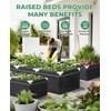 HIRALIY Fabric Raised Beds,Elevated Raised Garden Grows Beds for Outdoor