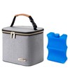 Breast Milk Cooler Bag with Ice Pack Fits 4 Large