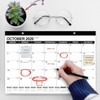 GuassLee Desk Calendar 2025-2026 - 19 Months Academic Calendar 17"