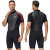 Owntop Mens Wetsuit Shorty 3mm Neoprene Wet Suit for Diving