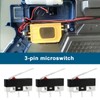 LT Easiyl 100PCS Micro Switch 3-Pin Hinge Lever Switch 1.8x1.8x0.6mm