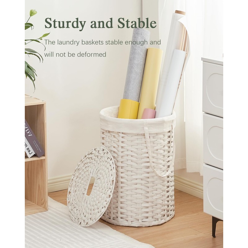 SETVSON Laundry Hamper with Lid Laundry Basket with Lid 19.0