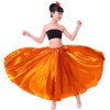 VNOEVW Girls Satin Full Long Skirt for Circle Belly Dance