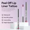 Set De 4 Delineadores De Labios Despegables, Brillo Labial Rosa