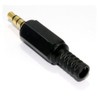 3.5 mm 4-Pin Jack Plug Soldering Connection for Audio or