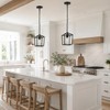 Phaosio Black Pendant Lights Kitchen Island, Modern Farmhouse Light Fixture