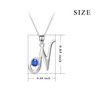 WINNICACA Initial Necklaces for Women Sterling Silver Letter Pendant Necklaces
