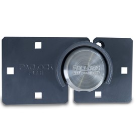 PACLOCK's UCS-7S/811 Hasp and Puck Combo Kit, Stainless Steel Body, Grey Hasp, High Performance 6-Pin Cylinder, One Lock Keyed to a Number U-Pick! w/ 2 Keys, No Backplates