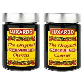 Luxardo Gourmet Maraschino Cherries - 400g Jar - 2 Pack
