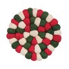 Split P Holiday Wool Ball Trivet Set of 3