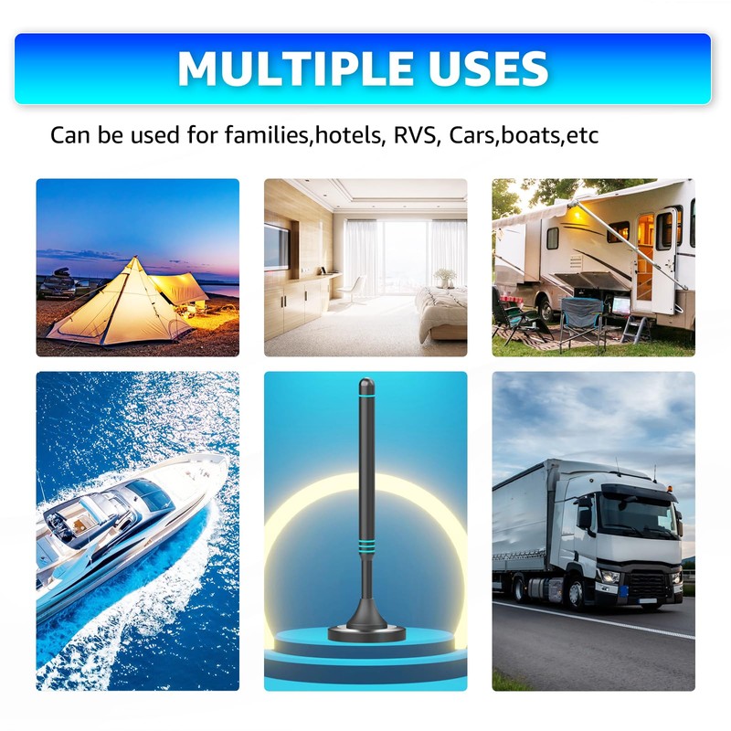 2025 Digital HDTV Antenna - Long Range Reception, Supports 4K