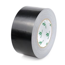 BOMEI PACK Cinta aislante negra 1.88 Pulgadas x 50 Yardas, 8.2Mil Grueso, Cinta aislante multiusos fácil de rasgar, fuerte, flexible, sin residuos, cinta de tela impermeable