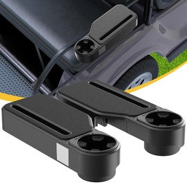Upgraded Golf Cart Armrest with Cup Holder – Wide Comfort Pad, Universal Fit for EZGO, Club Car, Yamaha – Waterproof, Tool-Free Install, Fits 1" & 1.25" Square Tubes