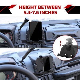 A & UTV PRO Defender Electric Device Tablet Holder, GPS Mount Phone Holder with Storage Box Organizer Tray for Can-Am Defender HD5 HD8 HD10 2016-2023 Accessories, 1PC