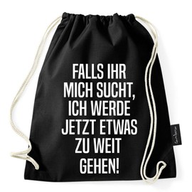 Sambosa, gym, sports bag with hipster quotes, black