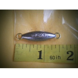 50 Pcs. Torpedo Style in Line Trolling Fishing Weights Sinker Fishing Supplies Gear and Equipment 1/2 Oz
