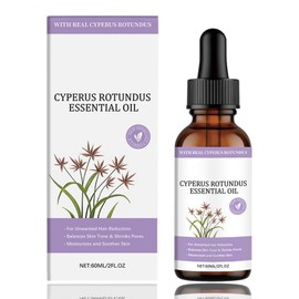 Glowoman - Cyperus Rotundus Oil, Cyprus Rotundus Oil for Hair Removal, Reducing Body Hair Growth, Soothing and Gentle, 60 ML / 2 FLOZ (1PC, 2 FLOZ/PC)