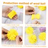 KONTONTY 30pcs Latch Hook Yarn Set for Crocheting Knitting Acrylic