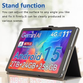[NSFN] for Tabwee T90/W90/DOOGEE U11/U11 Pro Tablet Case Tablet 11 Inch 2025 Case Protective Case with Handheld Band Premium PU Leather StandFunction