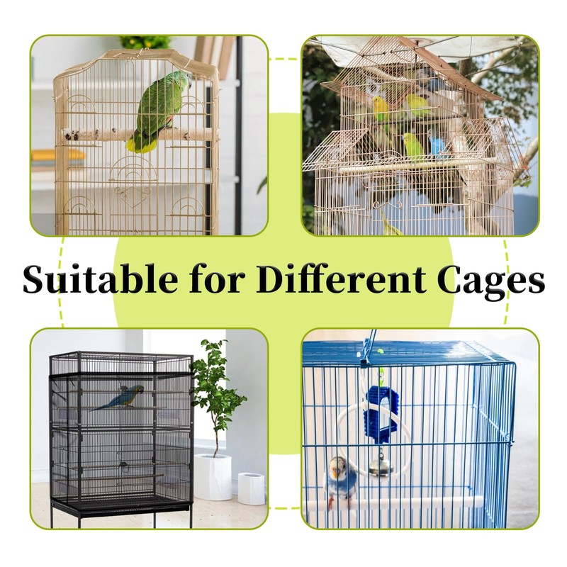 Daoeny Bird Cage Seed Catcher, Large Bird Cage Cover, Adjustable