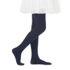 Paralinda Girls Semi-Opaque Tights 50 Den (6-8, Navy Blue)