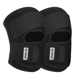 iEarve Adjustable Knee Brace - Breathable Compression Support with Dual Spring Stabilizers, Non-Slip Patella Protector (2 Pack) for Comfort, Stability & Everyday Activities (L)