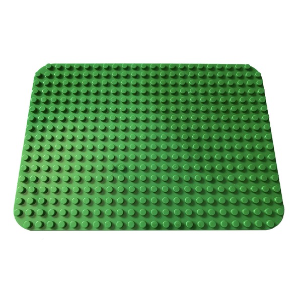 Large Building Block Base Plates Compatible with All Major Brands (1x Green)