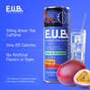 E.U.B. Mango Passionfruit Sparkling Functional Beverage, 12oz Can, 50mg Caffeine,