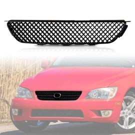 Kspeed Front Bumper Grille for 2001 2002 2003 2004 2005 LEXUS IS300 ABS Black Mesh Front Upper Grill Guard Replacement Part