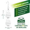 De-Bird Reflective Owls Decoys - 8-Pack, Silver Acrylic, Garden Style