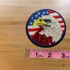 Unbranded Round Patriotic Eagle American Flag 136 Embroidered Iron-On Patch