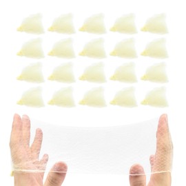 20 PCS Bun Hair Nets Women Stretchy Lightweight Elastic Edge Mesh Invisible Hairnets for Ballet Bun, Gymnastics, Dance, Sleeping, Kitchen Food Service (Blonde)