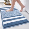 Pauwer Soft Bath Mats, Microfiber Fluffy Non Slip Bathroon Rug