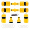 Garden Hose Coupling, 1/2 Inch Coupling, Hose Connection Set with