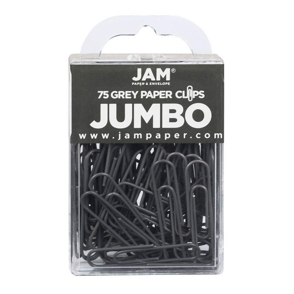 JAM PAPER Colorful Jumbo Paper Clips - Large 2 Inch