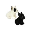 sunkid - 1 x Bulldog Plush Toy Black or White