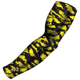 B-Driven Sports - Yellow Arm Sleeve For Men & Women - Athletic Compression Helps Circulation, Great For Tennis Elbow Swelling & Pain. - XS