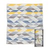 Weegoamigo Knitted Baby Blanket - Geo Blue