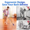 ITTAHO 2 Pack Grout Brush with Long Handle, 56.5'' Swivel